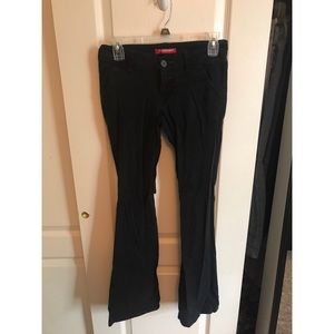 Black flared jeans